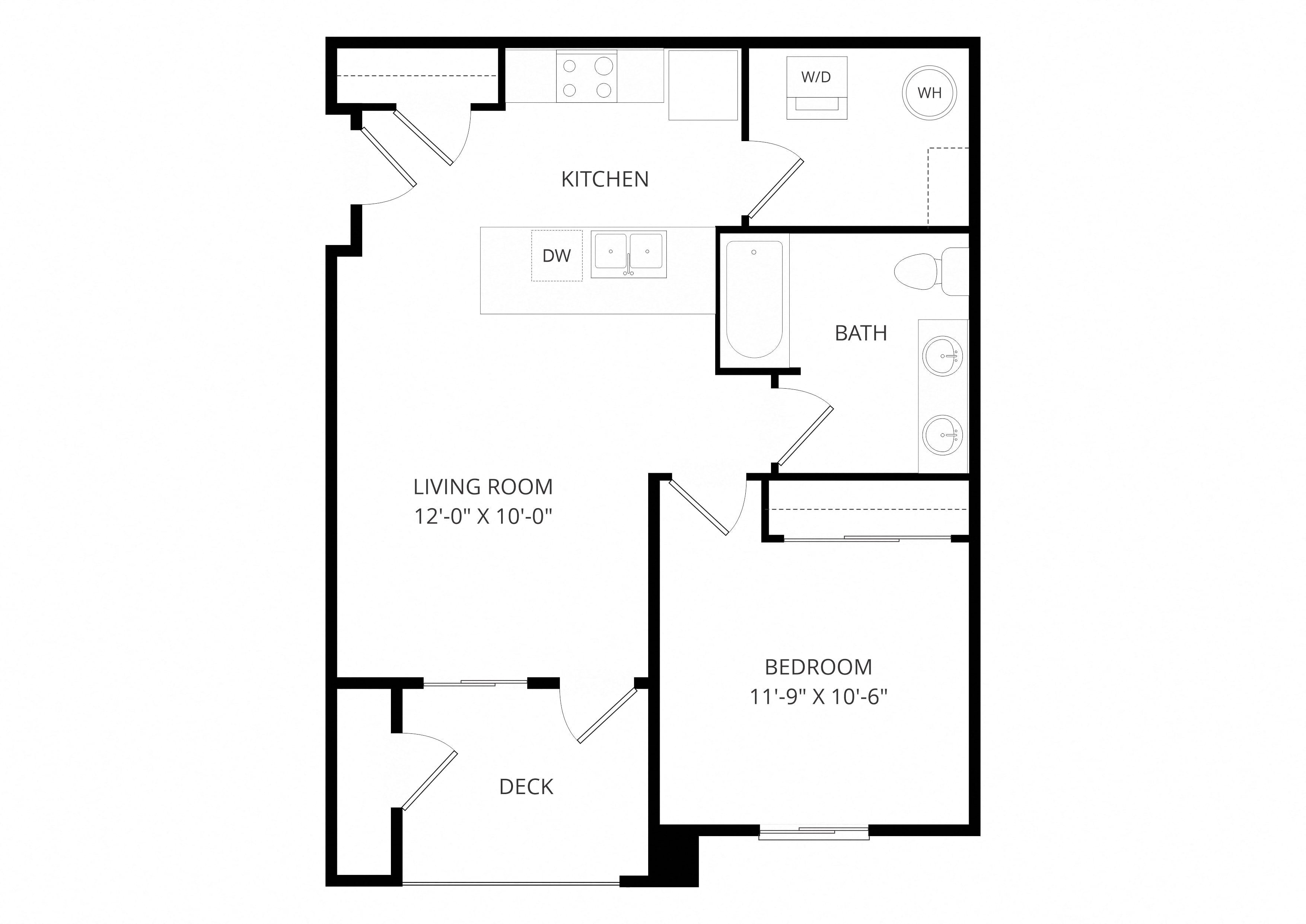 Alder_OneBedroom floor plan